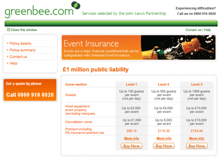 greenbee-event-insurance-homepage Greenbee Event Insurance Homepage